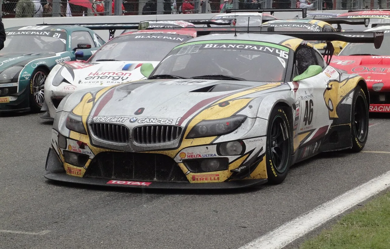 BMW Z4 GT3 winnaar op het Circuit de Spa-Francorchamps tijdens de 24 uur van 2015